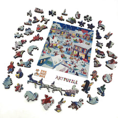 Collectible puzzle box by FoxSmartBox with an included sticker.