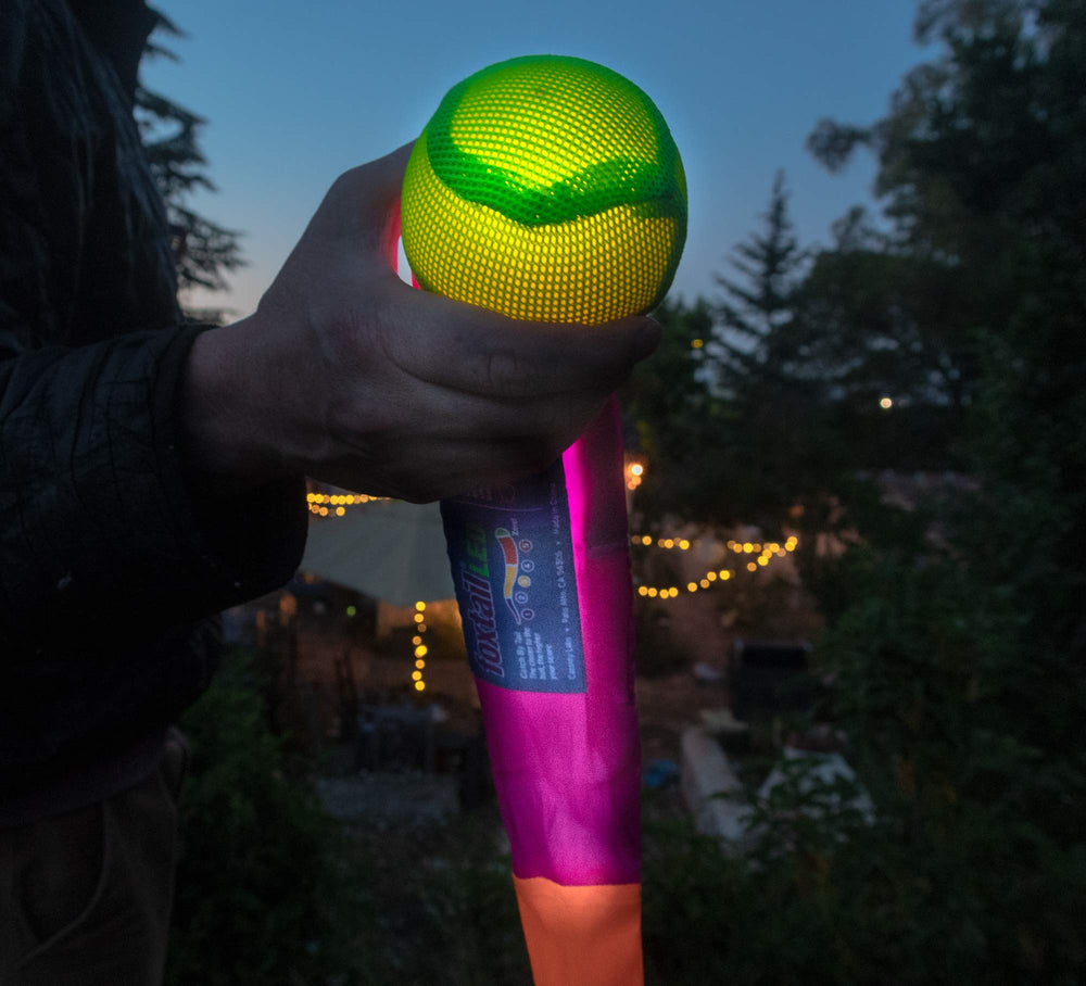 Foxtail LED tail glow improves night visibility for safe play.