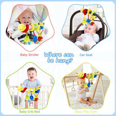 FPVERA ringing-bell toy delivers gentle sound for early auditory interest.
