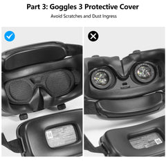 FPVtosky Avata2 lens protector guards goggles' lenses during storage.