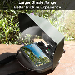 FPVtosky RC 2 magnetic panel widening shade coverage for easier joystick access.