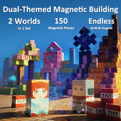 FQOIUD Magnetic Blocks forest glow with fireflies for storytelling and sensory exploration