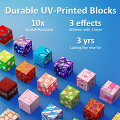 FQOIUD Magnetic Blocks UV ink print detail with vivid, durable visuals