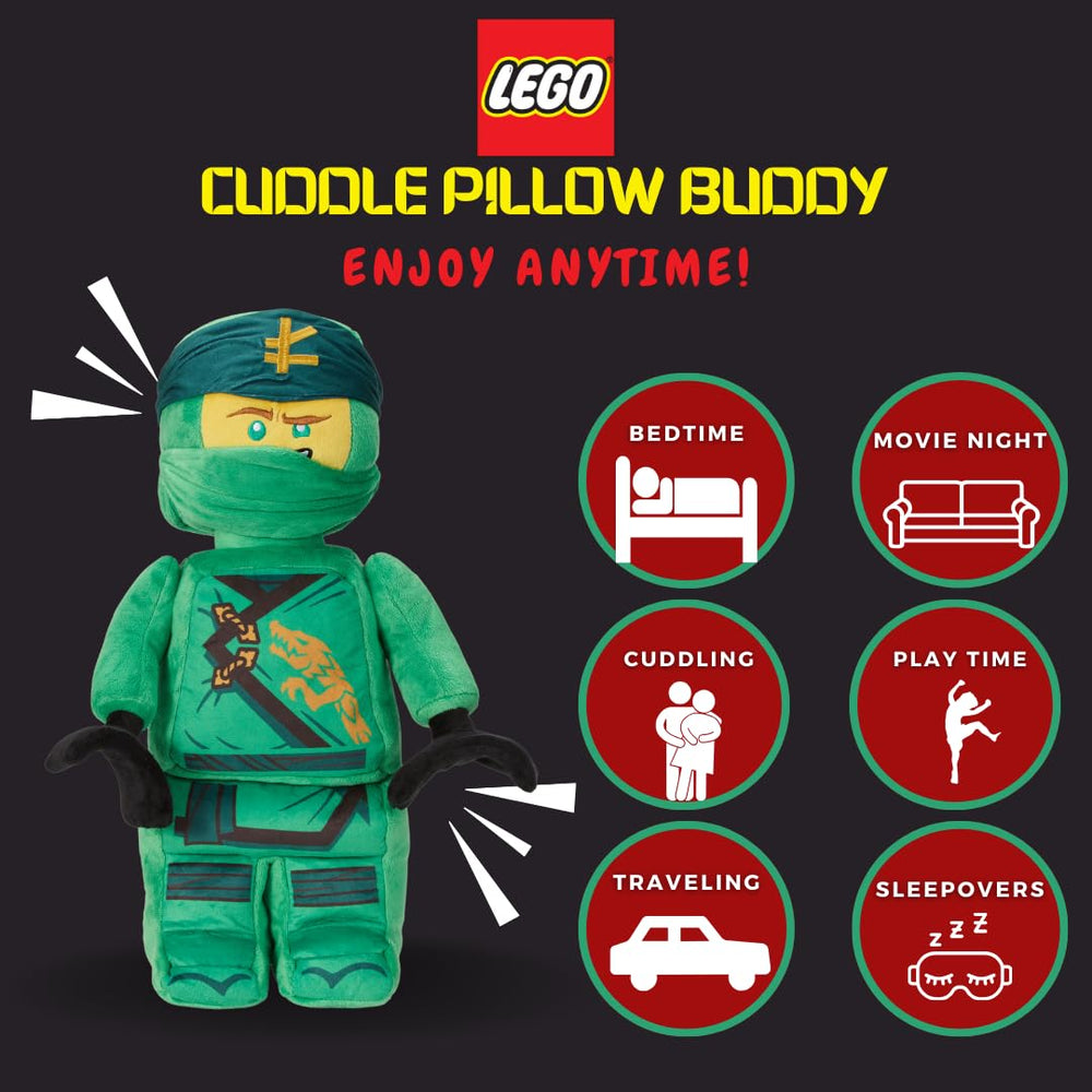 Franco Lego Ninjago three-dimensional design pillow for playtime adventures.