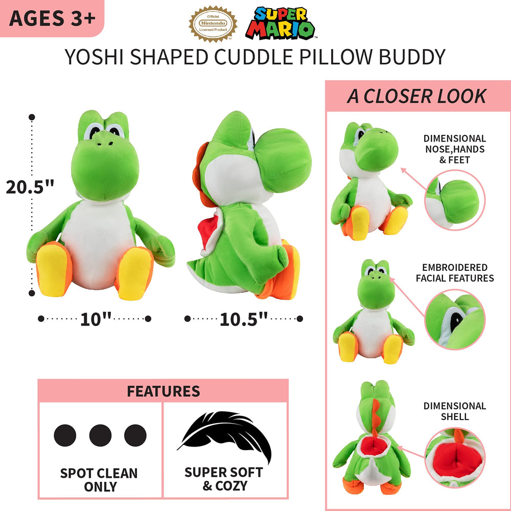 Franco Yoshi embroidered face captures iconic character for kid appeal