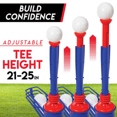 Franklin Sports MLB Super Star Batter home plate with pitch buttons enables guided practice