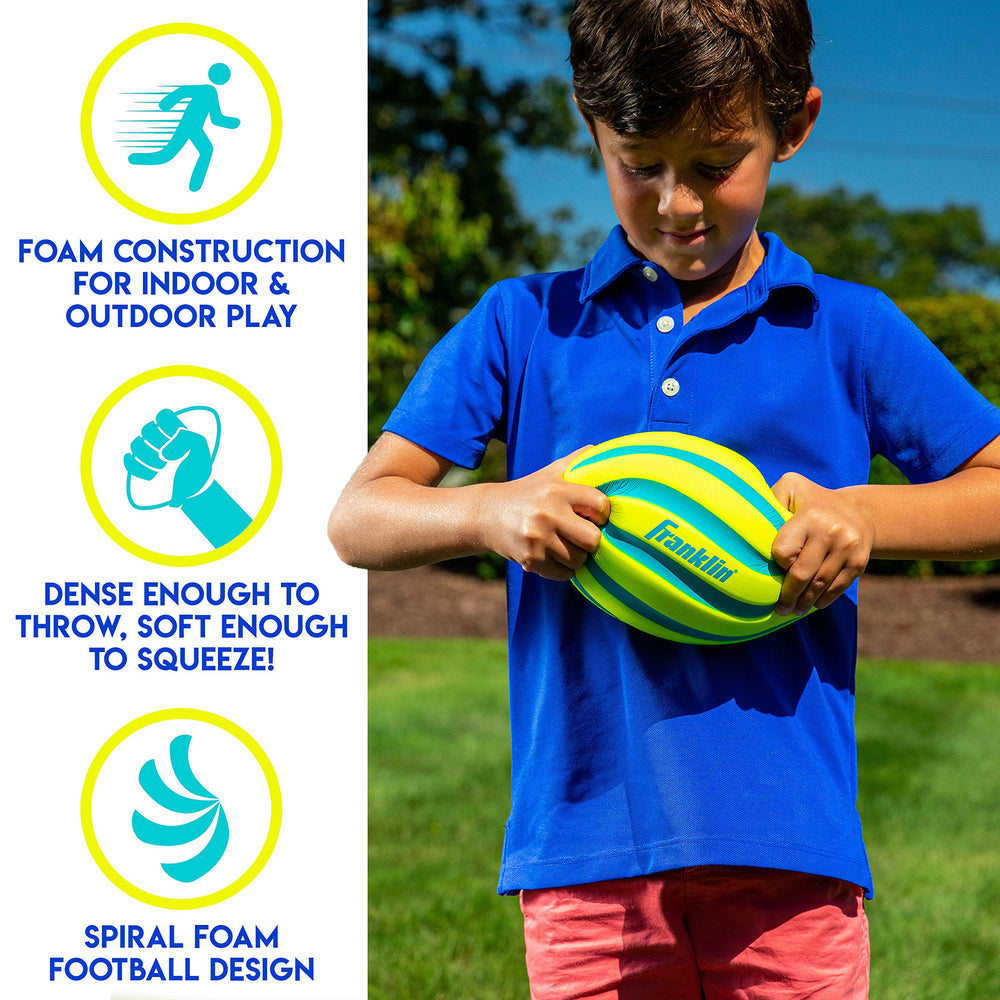 Franklin Sports soft foam football for beginners ideal for indoor catching.