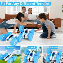 FREE TO FLY RC car with changeable tires for customization
