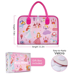 Freebear Busy Board kids playset showcasing diverse hands-on activities