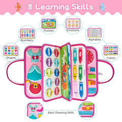 Freebear Busy Board numbers counting activity for basic math concepts