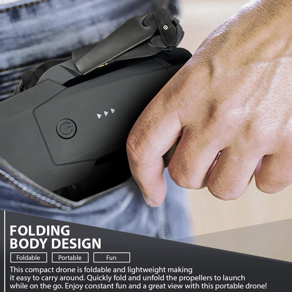 FREEZE2TRIM Black Falcon 4K Drone capturing smooth 360° aerials for social media.
