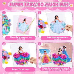 Frehapkids colorful fabric squares pack boosts creativity and mixing