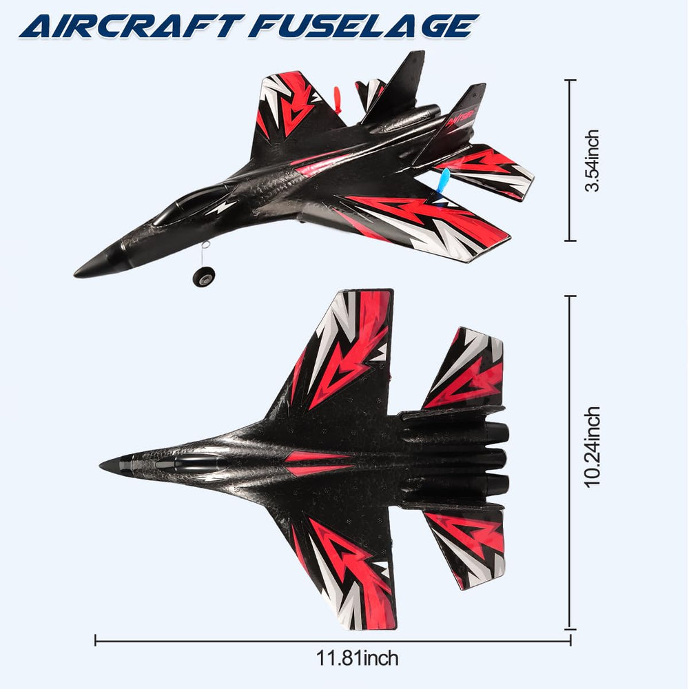 Fremego SU27 RC Plane in flight during outdoor family fun.