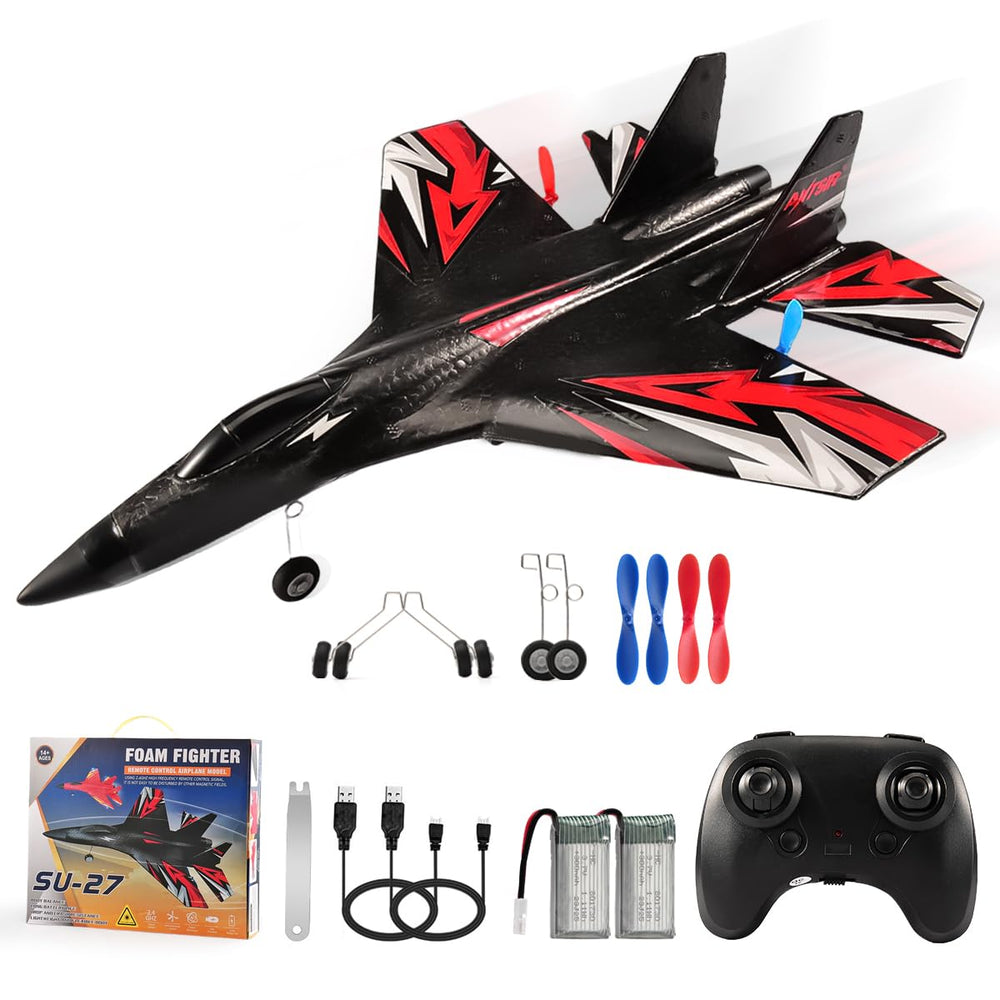 Fremego SU27 RC Plane in box, ready-to-fly kit for beginners.