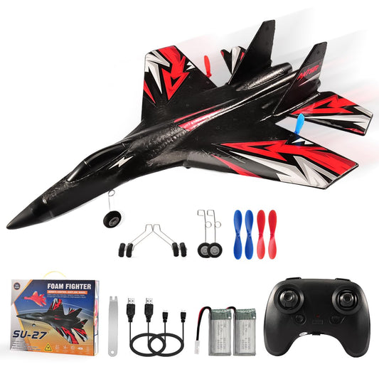 Fremego SU27 RC Plane in box, ready-to-fly kit for beginners.