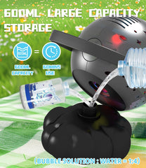 FREQUENT BUBBLES Bubble Machine USB-C charging for quick power-up
