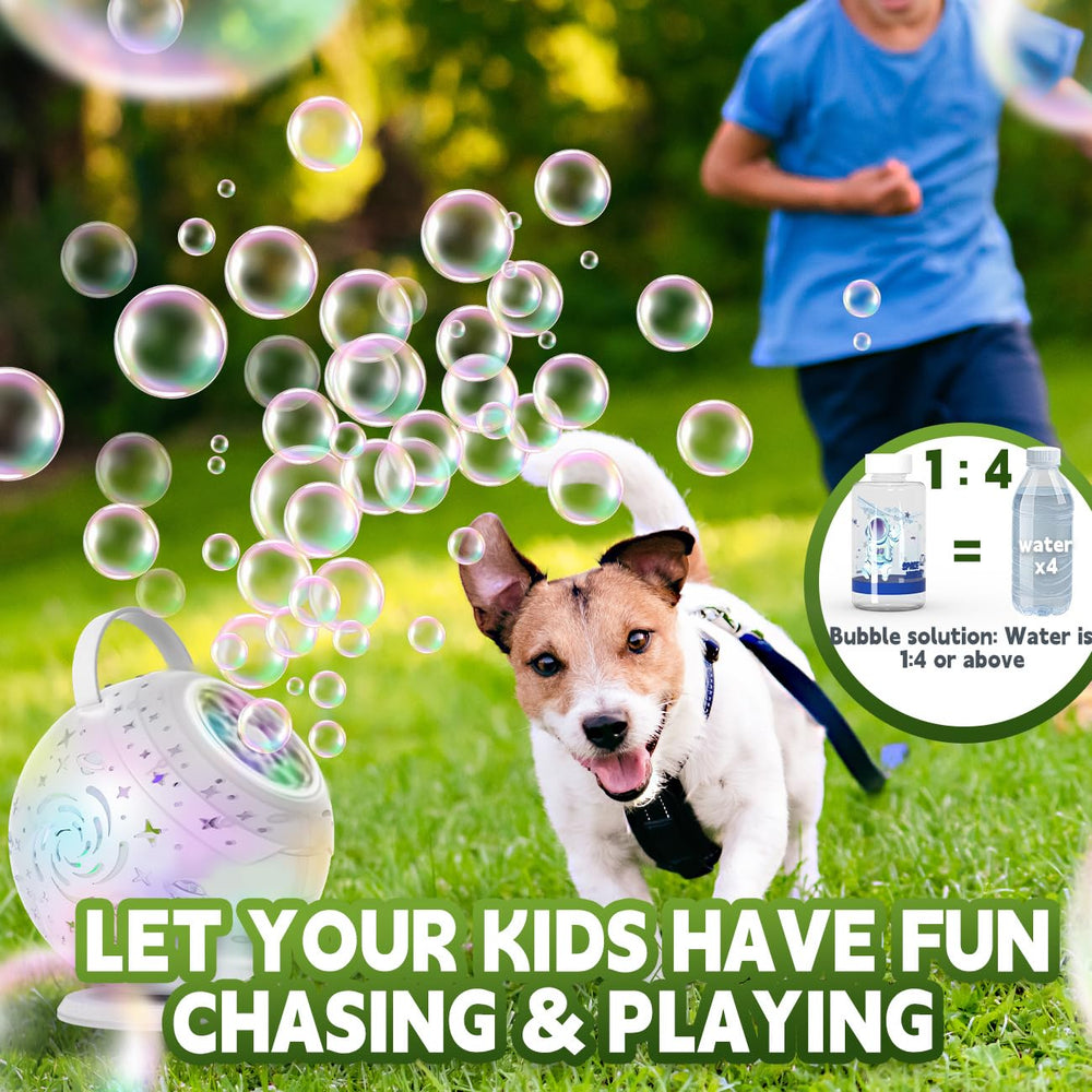 Frequent Bubbles included bubble solution concentrates for quick mixes