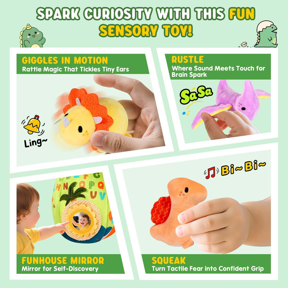 FREYBLI dinosaur mirror toy supports self-discovery through reflection.