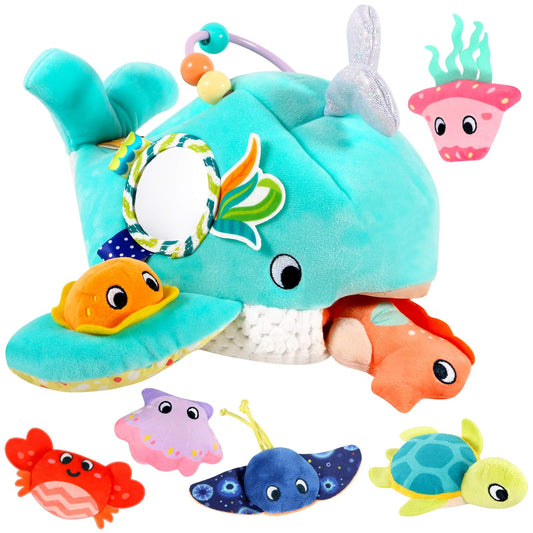 FREYBLI Ocean Adventure whale image with soft texture for tactile exploration.