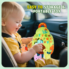 FREYBLI portable dinosaur toy set stays organized for on-the-go fun.