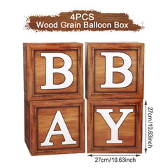 Frigg brown wood-grain finish enhances natural vibe for woodland-themed parties.