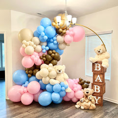 Frigg printed letters add personalized charm to baby shower décor and photos.