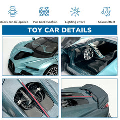 FRJV diecast blue car detailed body for collectors