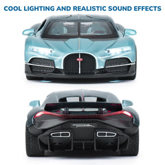 FRJV diecast blue car with open doors for interactive play