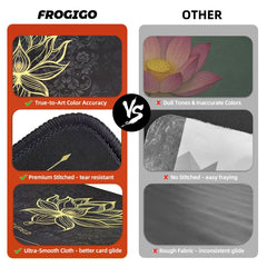 FROGIGO MTG mat with non-slip base preventing movement