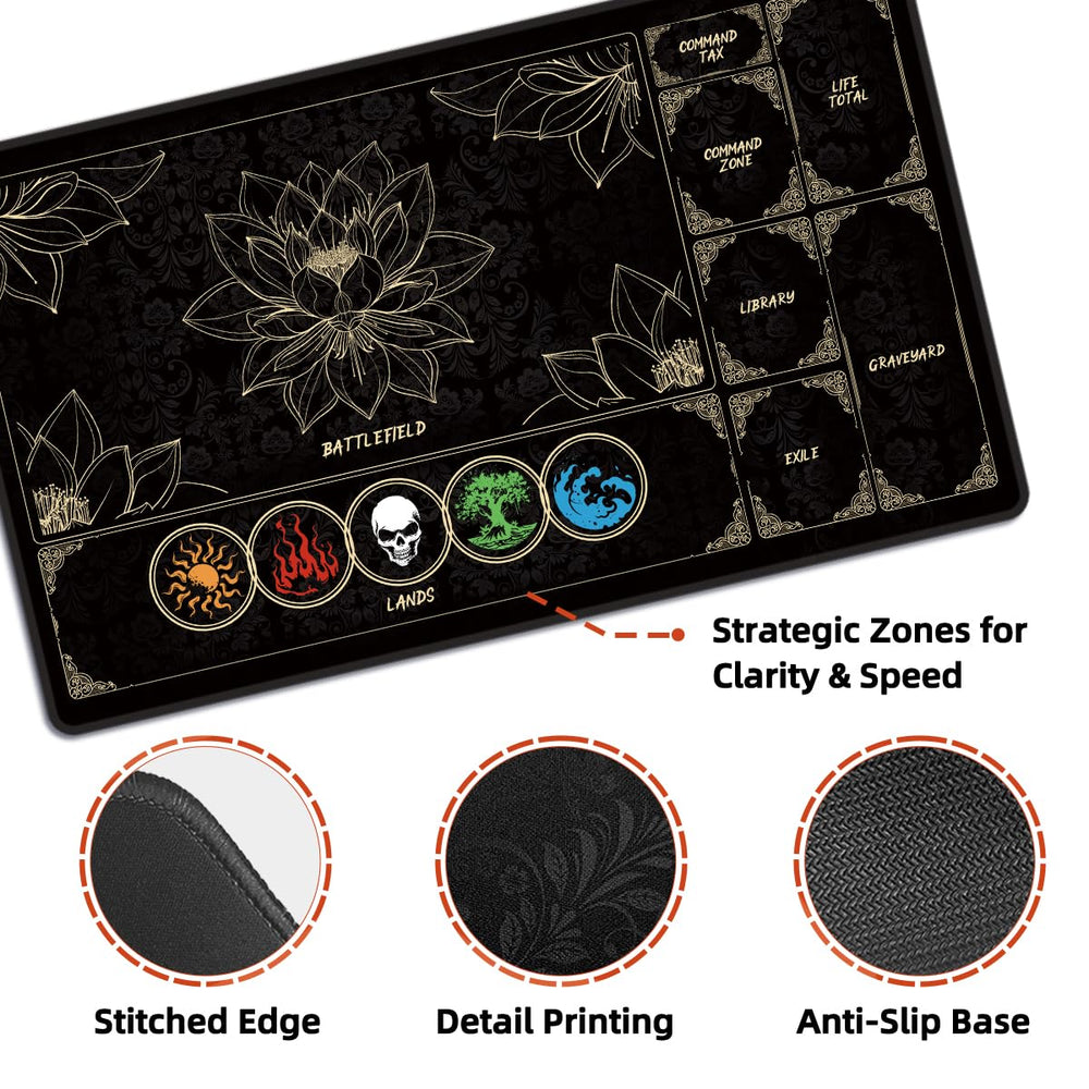 FROGIGO Playmat featuring stitched edge durability for long sessions