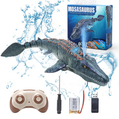 fromeasy Mosasaurus diving action for pool and bath play.