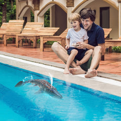 fromeasy Mosasaurus remote control batteries not included for safety.