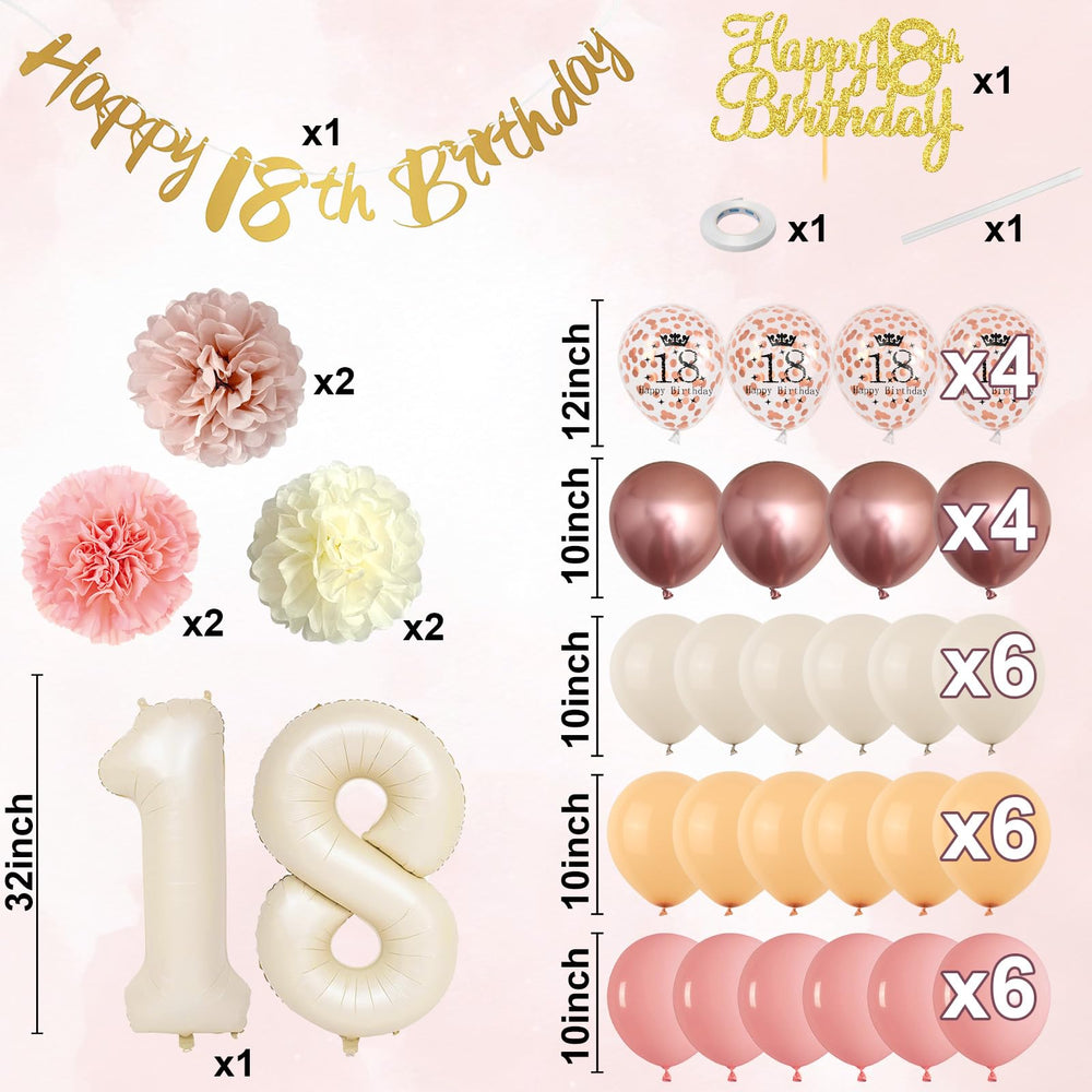 Froova 18th cake topper adds festive sparkle to the dessert.
