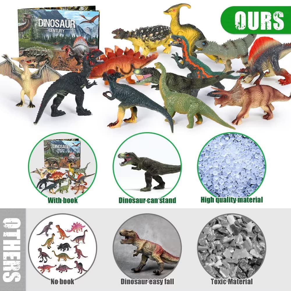 FRUSE Carnotaurus pose highlighting fierce features for creative play