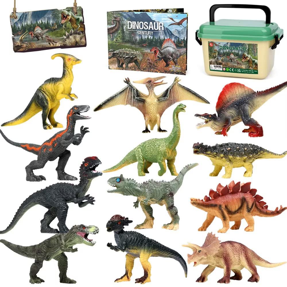 FRUSE Jurassic dinosaur toy Triceratops in dynamic pose for imaginative play