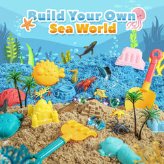 FRUSE two-color ocean sensory sand ready for shaping