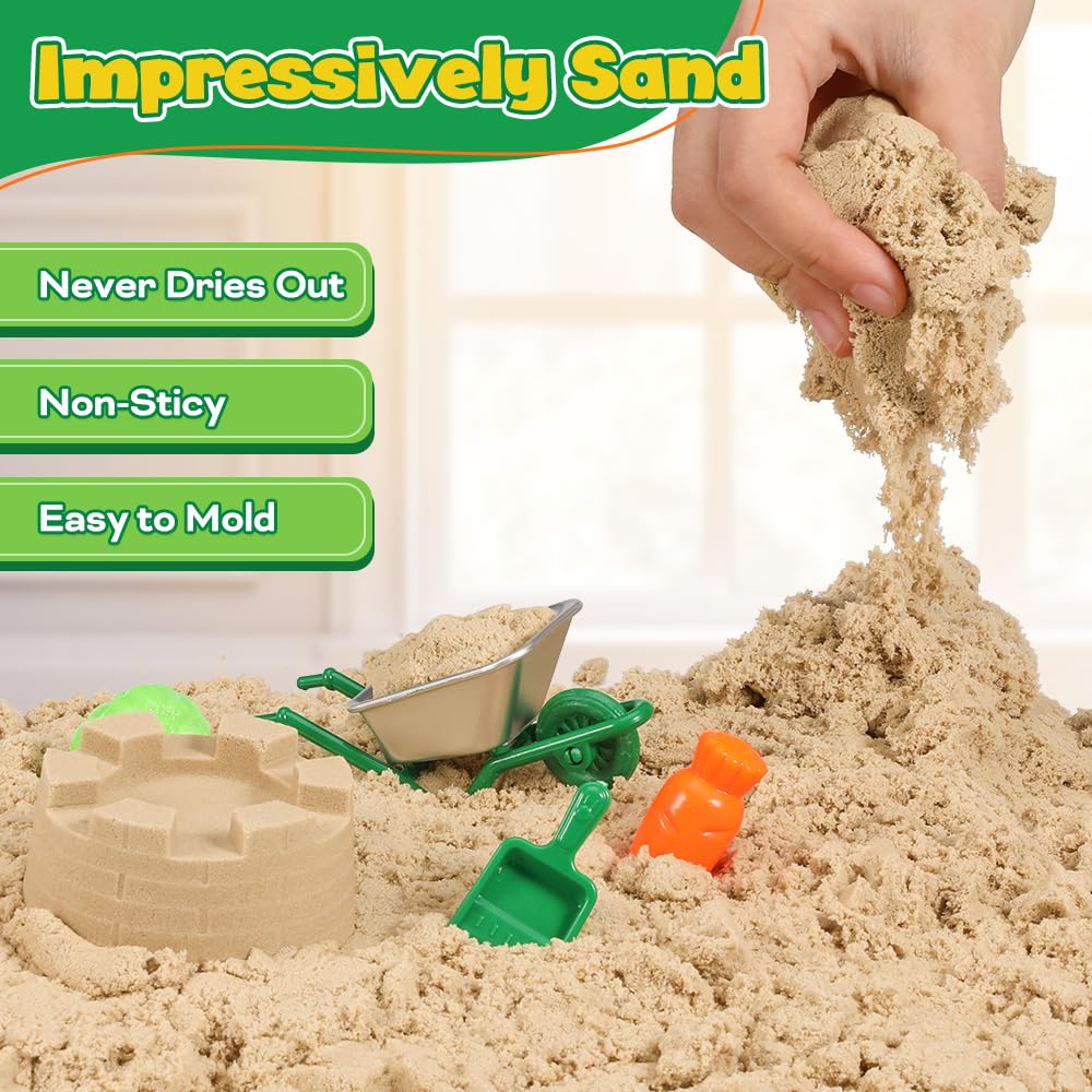 FRUSE Play Sand Farm Toys vegetables set for sorting play.