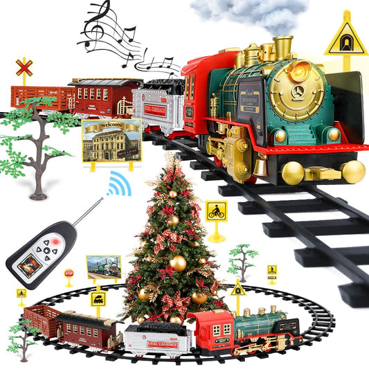 FRUSE remote control train set steam locomotive for imaginative play.