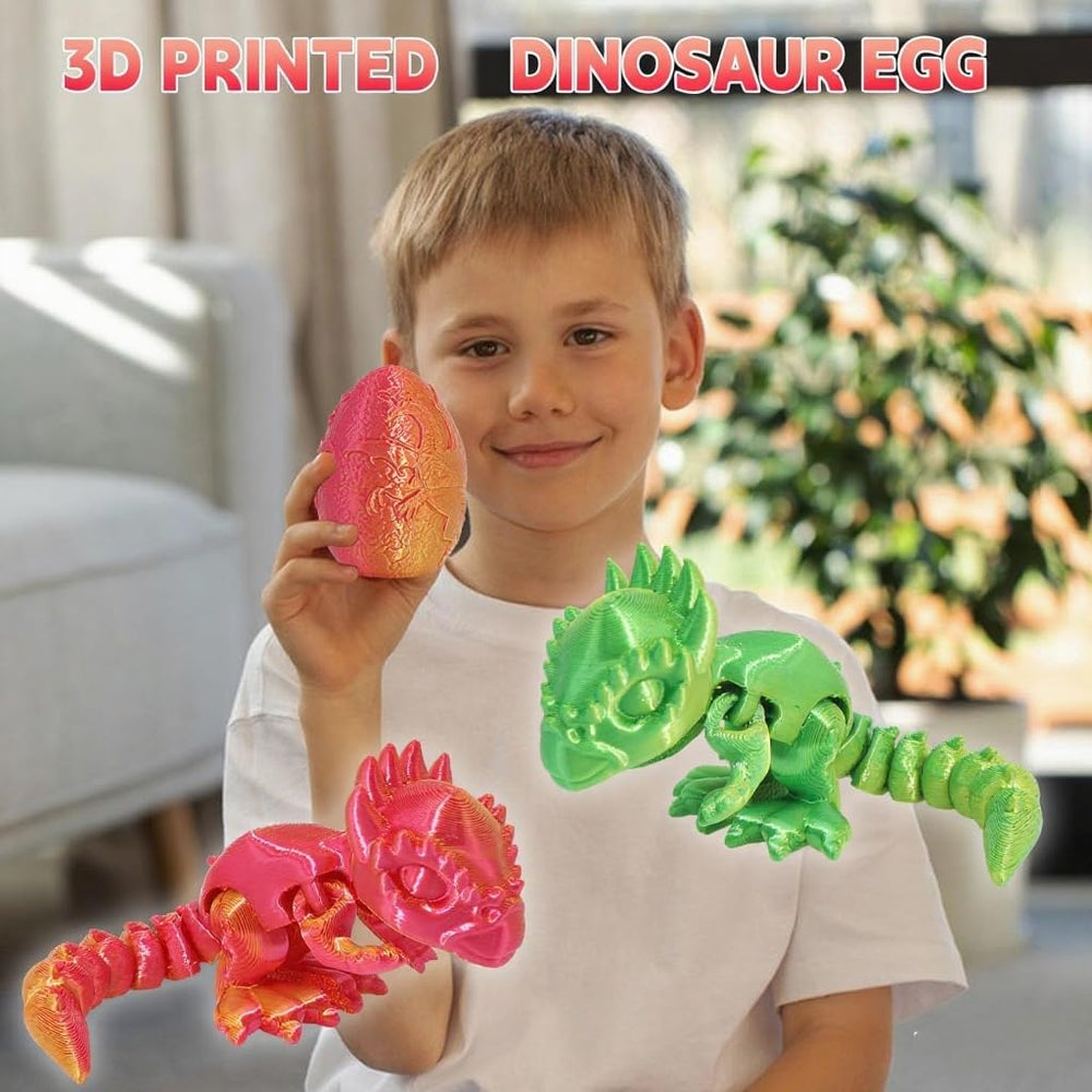 FRVTJS dinosaur egg inside reveal with movable dinosaurs