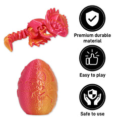 FRVTJS eggs showcase movable joints for poseable display during play