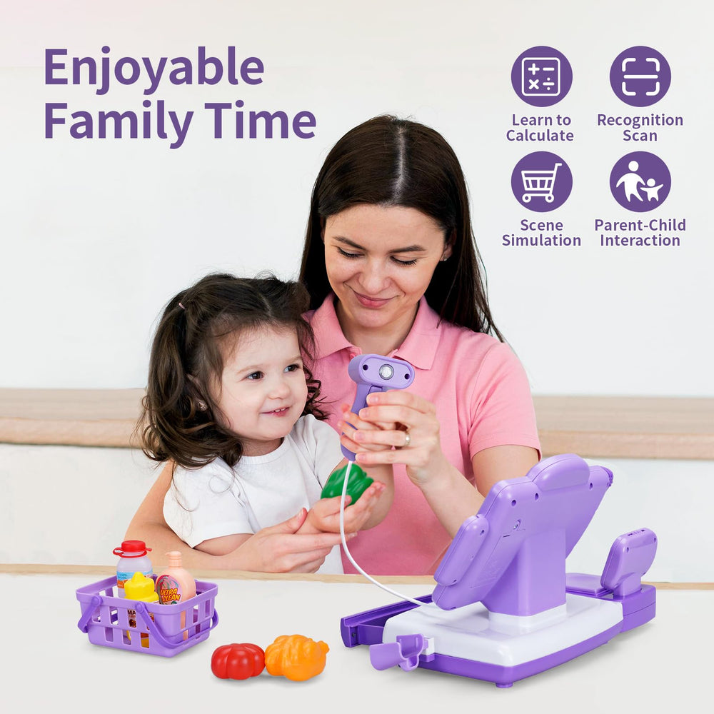 FS Pretend Play Cash Register purple play foods boost creative play scenarios