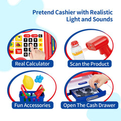 FS Cash Register with Credit Card reader enables realistic payment pretend play