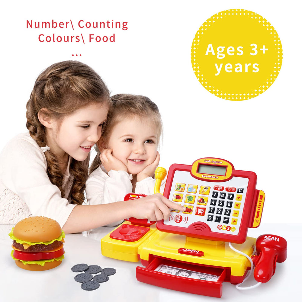 FS Toy Cash Register pop-up drawer for authentic checkout moments.