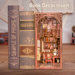 Fsolis Book Nook Kit assembly in progress demonstrates step-by-step guidance.