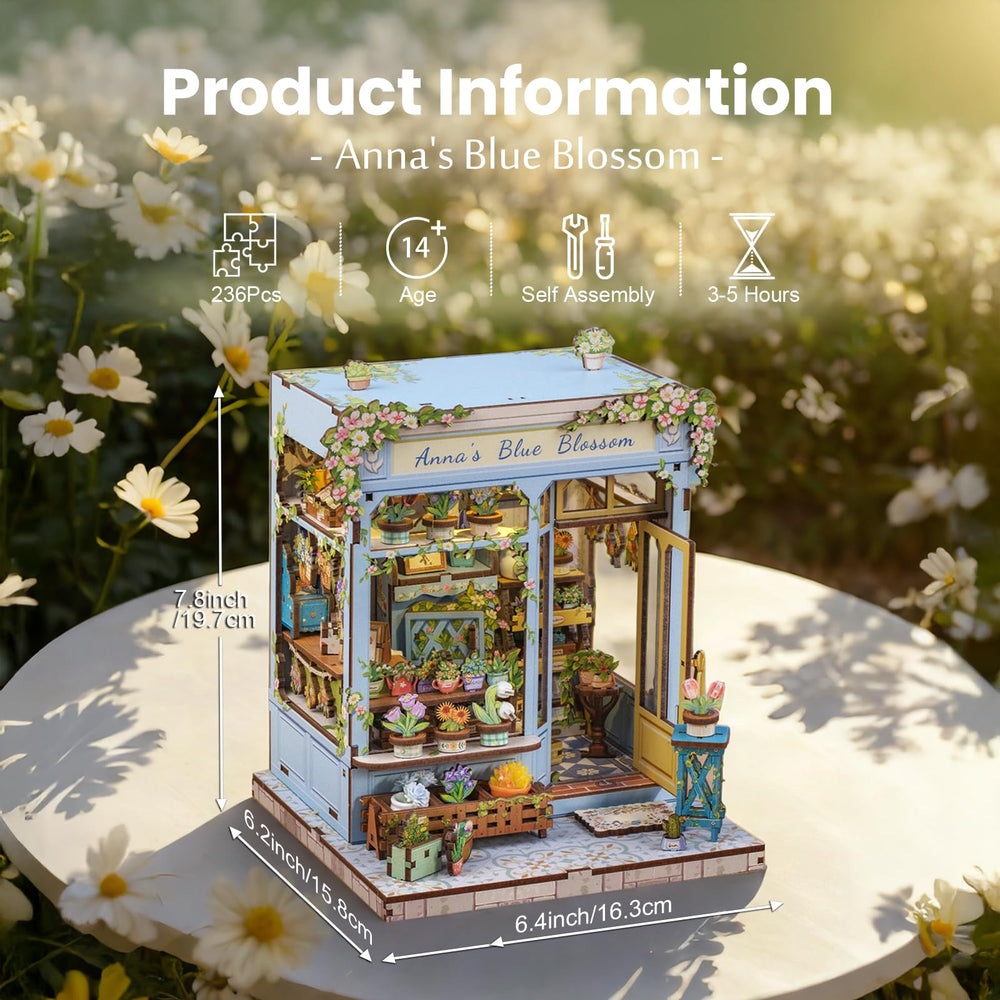 Fsolis Book Nook Kit assembly progress shows step-by-step building for beginners