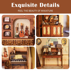 Fsolis Book Nook Kit dust cover protects the finished display.