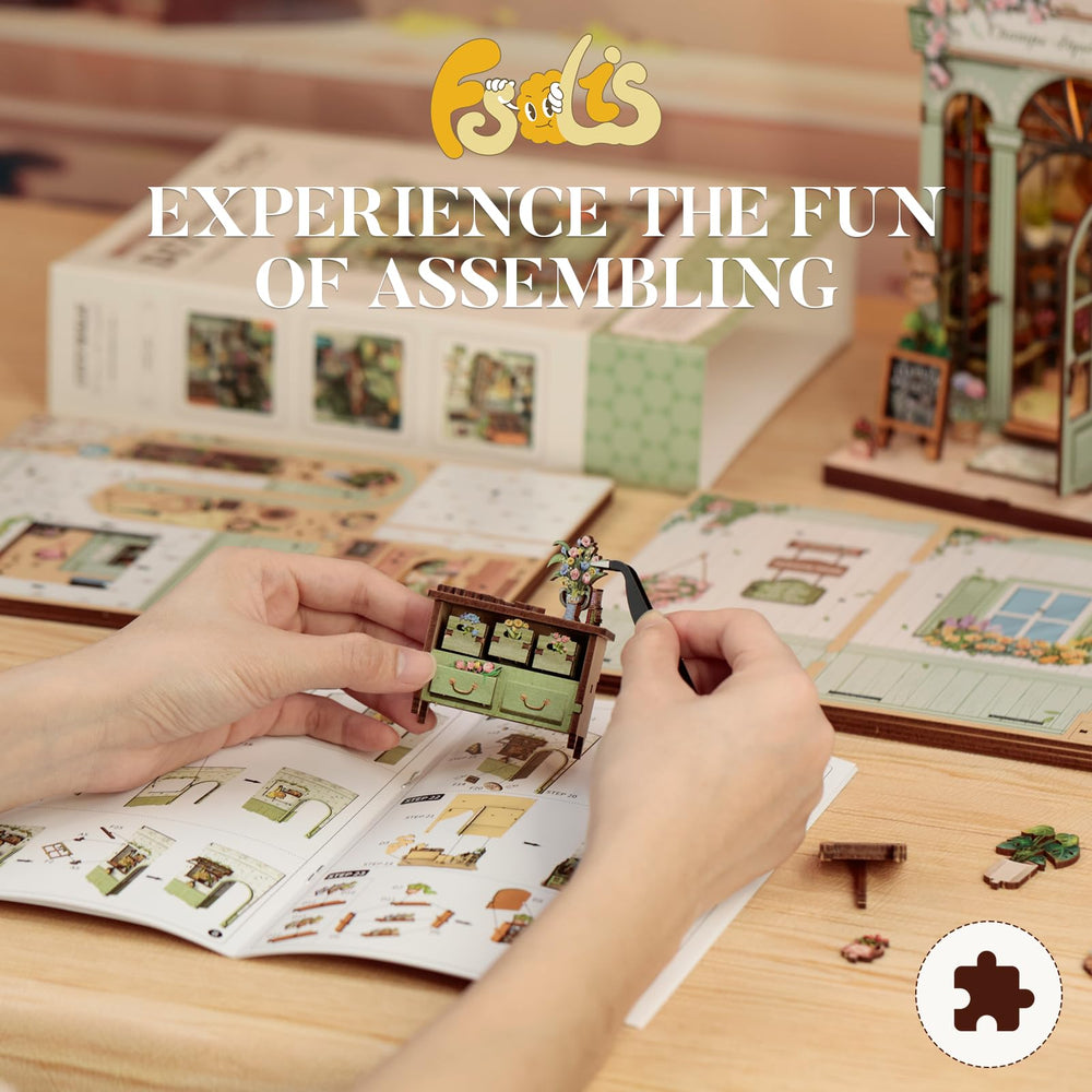 Fsolis Book Nook Kit Gift Idea for puzzle and craft lovers.
