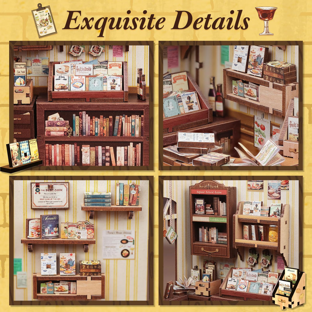 Fsolis Book Nook Kit—instruction guide for beginner-friendly assembly.