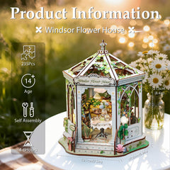 Fsolis Book Nook Kit interior diorama, showcasing cozy shelves and tiny blossoms.