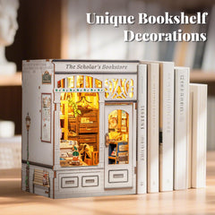 Fsolis Book Nook Kit miniature books create authentic detail